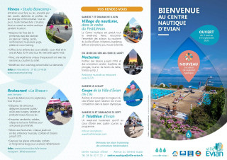 Dépliant centre nautique 2025