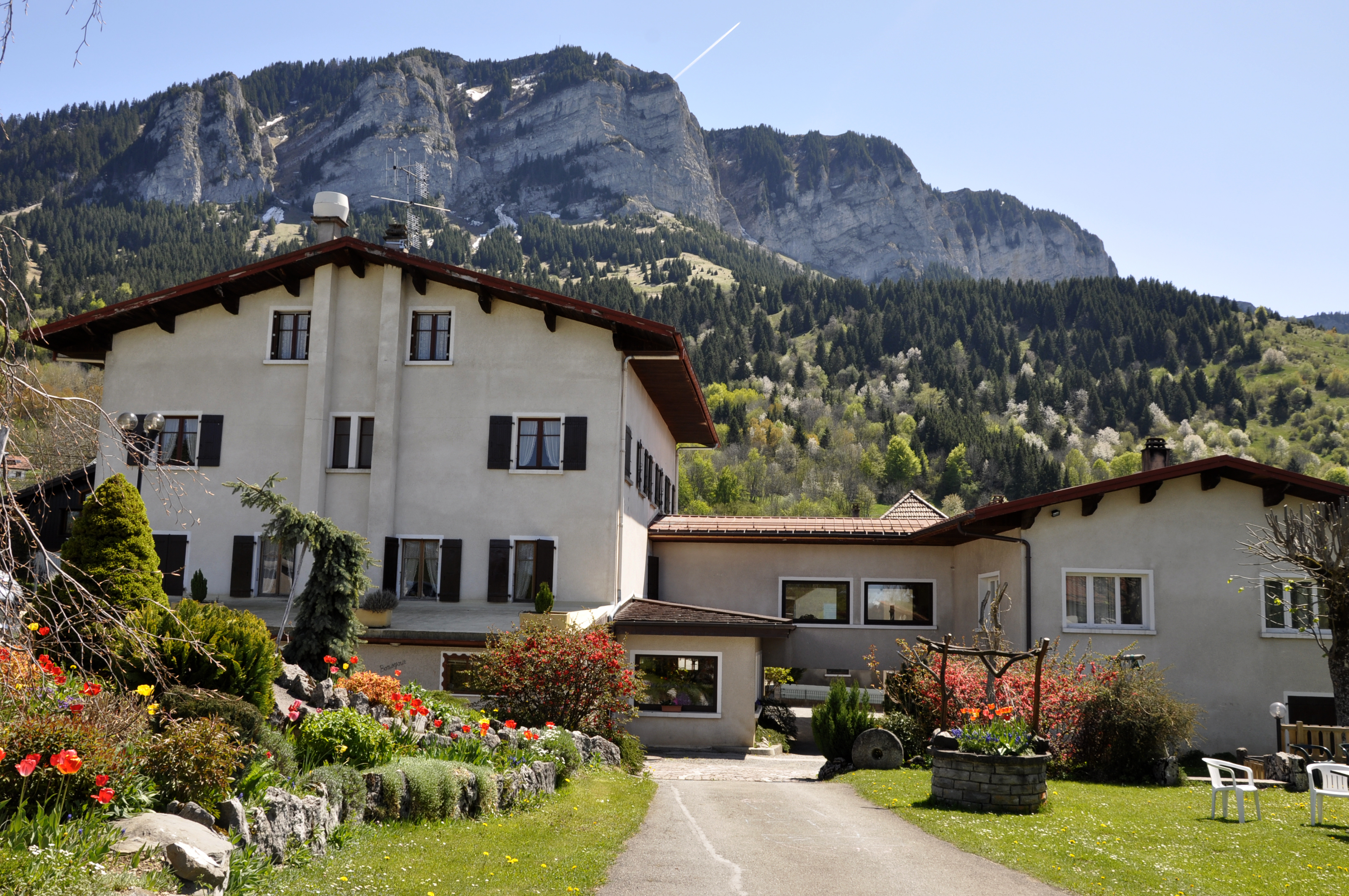 Façade extérieure en été