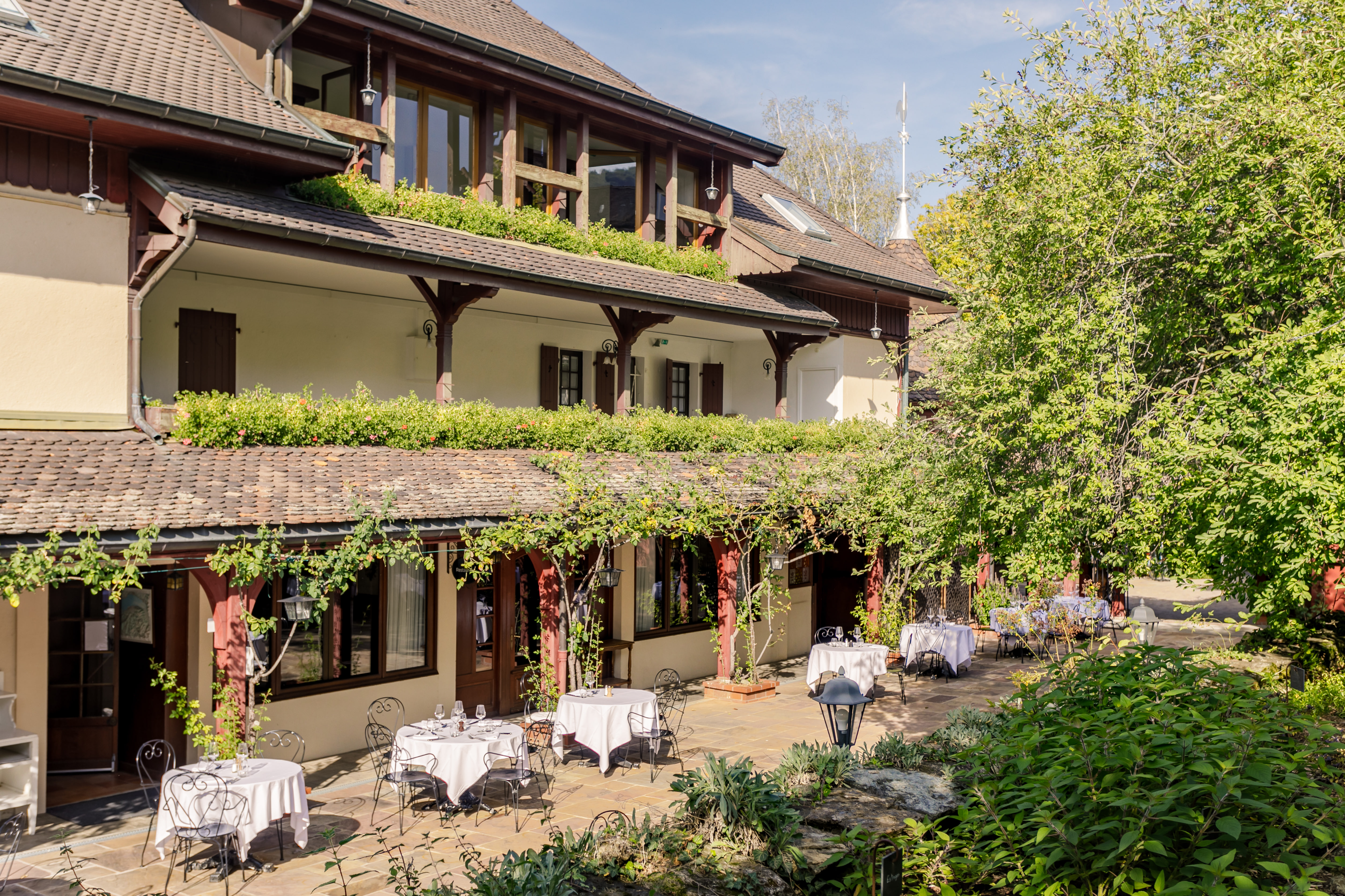 Terrasse du Bistrot de La Verniaz