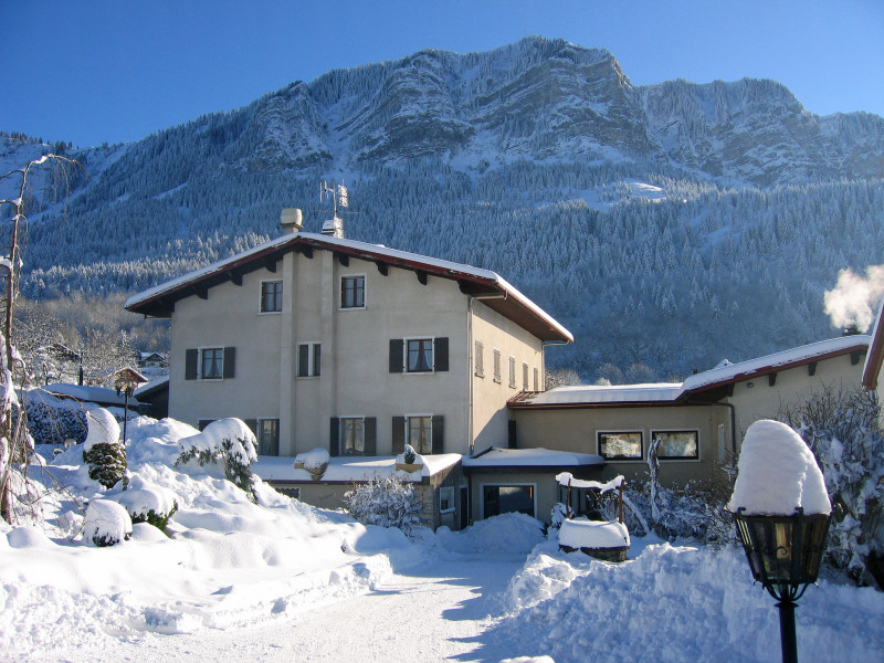 Façade extérieure en hiver