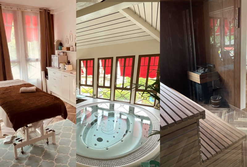 table de massage - jacuzzi - sauna