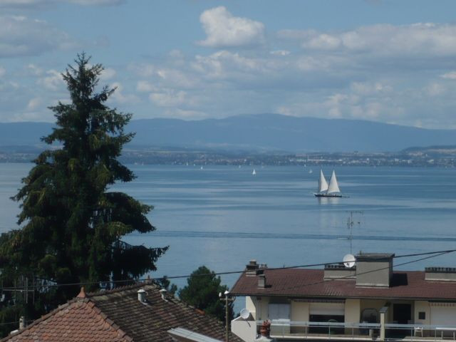 Vue lac depuis balcon